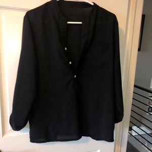 Sheer black Shein blouse